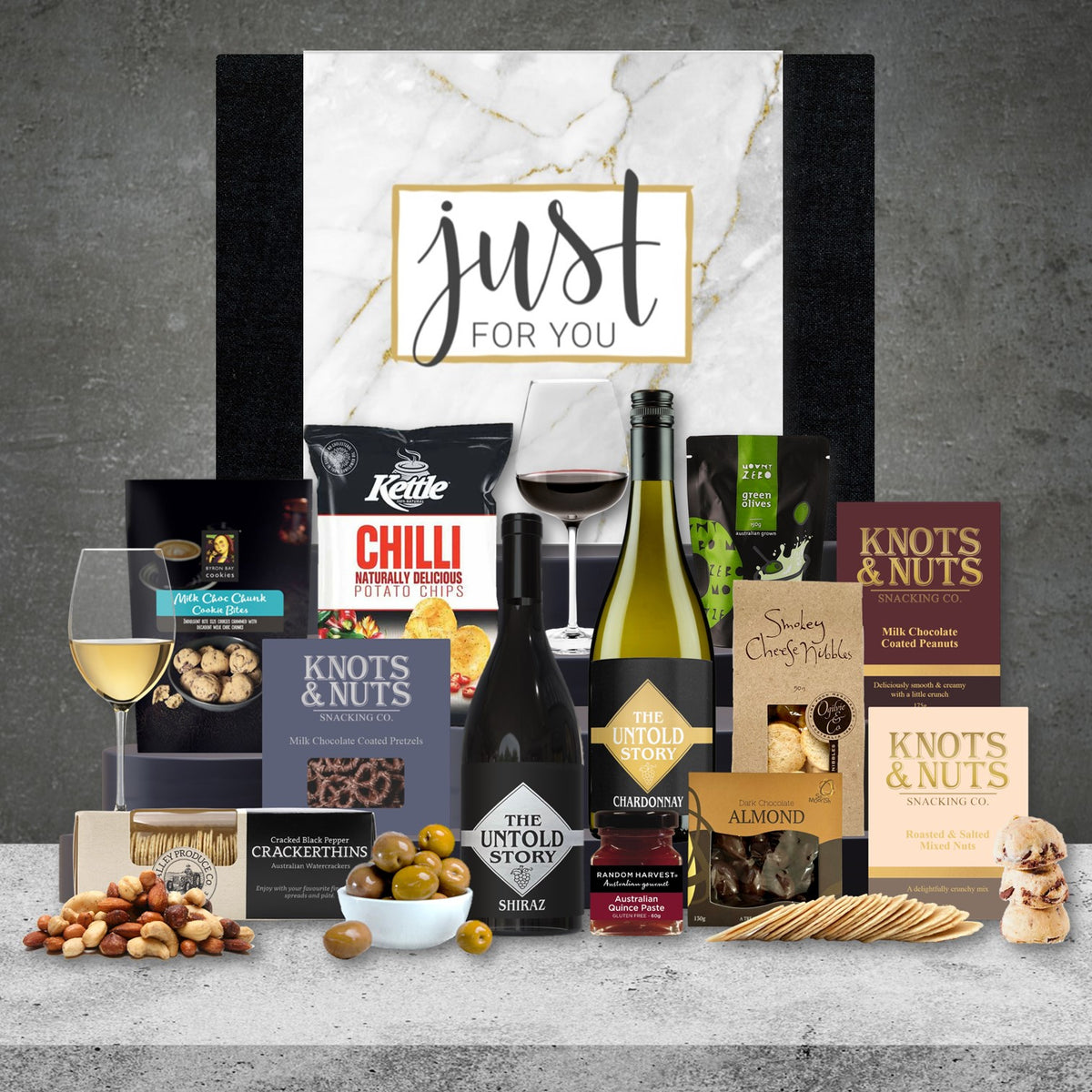 Red & White Delight Hamper Hampers Galore