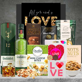 Glenfiddich Whiskey Valentines Hamper For Him