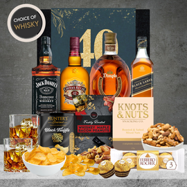 Happy 40th Birthday Whiskey Hamper For Him