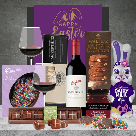 Clarke’s Hot Cross Buns with A Shiraz Easter Decadence Gift Featured Image