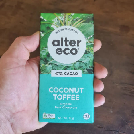 Alter Eco Organic Chocolate Dark Salted Coconut