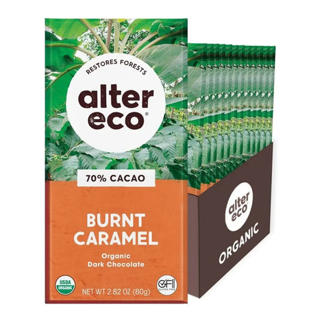 Alter Eco Organic Chocolate Deep Dark Salted Burnt Caramel