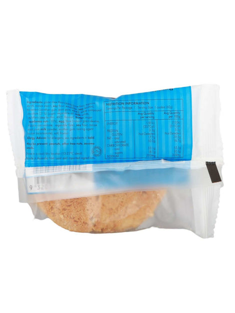 Byron Bay Cookies GF White Choc Macadamia Cookie 60g - Healthy Essentials Australia - health food store - health food stores - health food store near me - organic food store - health food store near me