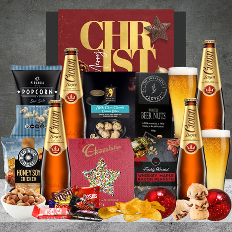 Beer Choice Christmas Hamper with Crown beer