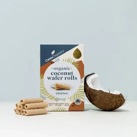 Ceres Organics Original Coconut Wafer Rolls 80