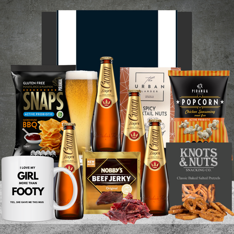 Footy Crown Beer Gift Carlton