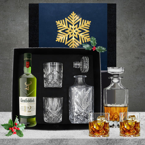 Glenfiddich Whiskey Decanter Christmas Hamper Featured Image