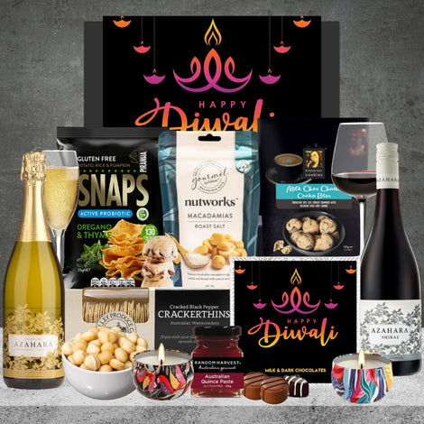 Gourmet Red & White Wine Diwali Hamper Featured Image