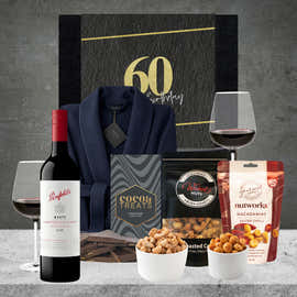 Happy 60th Birthday Red Wine & Pamper Hamper