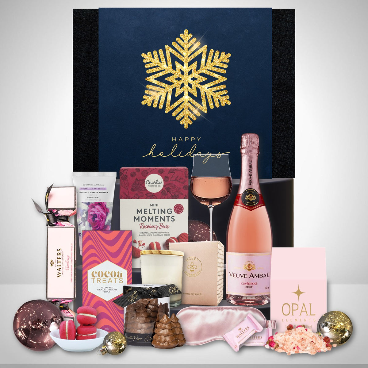 Buy Blush Bubbles & Christmas Pamper Hamper Hampers Galore