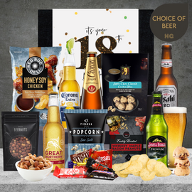Happy 18th Birthday Beer Hamper For Him