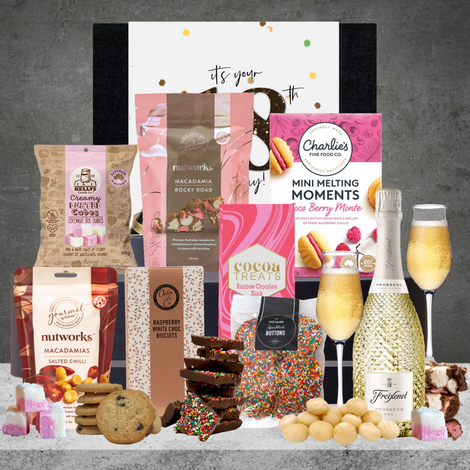 Happy 18th Birthday Sparkling Wine Hamper For Her