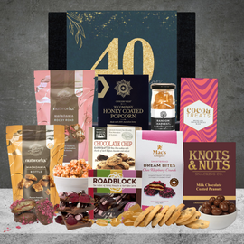 Happy 40th Birthday Gourmet Snack Hamper For Her