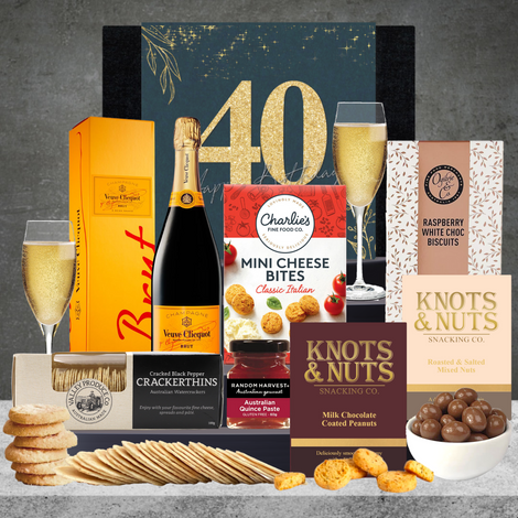 Happy 40th Birthday Veuve Champagne Hamper