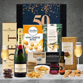 Happy 50th Birthday Moet Champagne Hamper