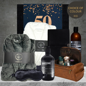 Happy 50th Birthday Self Care Hamper For Him