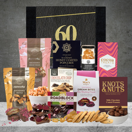 Happy 60th Birthday Luxury Snack Hamper For Her
