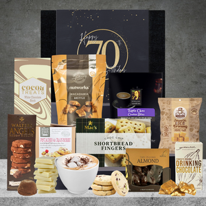 Happy 70th Birthday Snack Hamper For Her