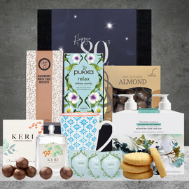 Happy 80th Birthday Tea Hamper For Her