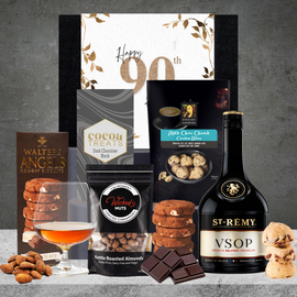 Happy 90th Birthday Brandy Hamper For Him