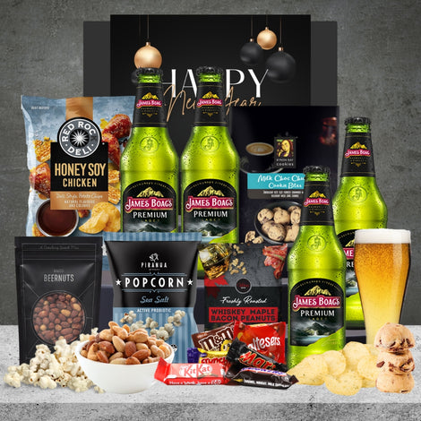 Happy New Year Snack Hamper 4 James Boag's Premium Lager 375ml