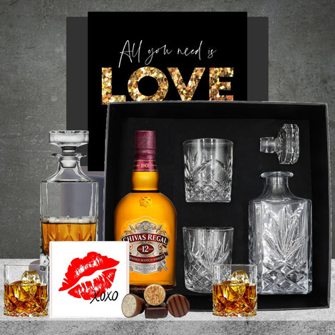 Men's Favourite Chivas Decanter Valentines Hamper Featured Image