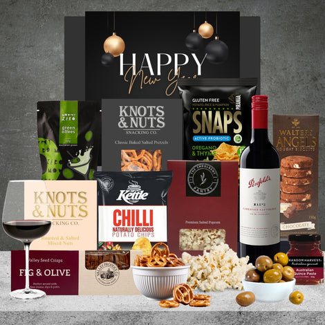New Year Red wine Gift Hamper Featured Image