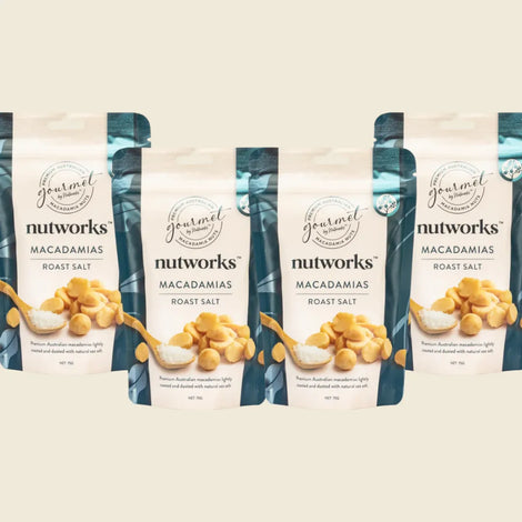 Nutworks Roast Salt Macadamias 75g - view 3