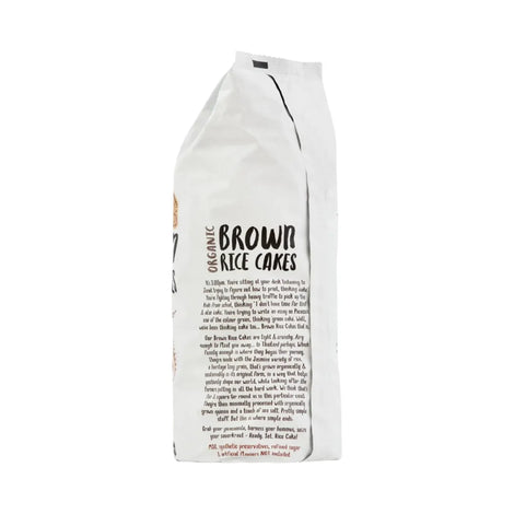 Organic Brown Rice Cakes, with Quinoa 110g - back of pack