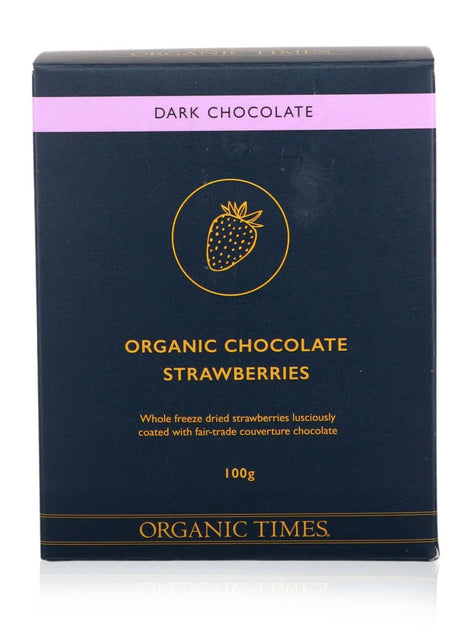 Organic Times Dark Chocolate Strawberries 100g - view 3