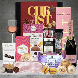Pamper With Moet Rose Christmas Hamper Featured Image