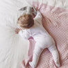 Pure Baby Organic Pink Leaf Growsuit