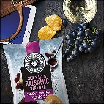 Red Rock Deli Sea Salt & Balsamic Vinegar Chips 90g