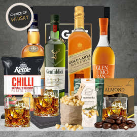 Men's Deluxe Premium Whiskey Hamper