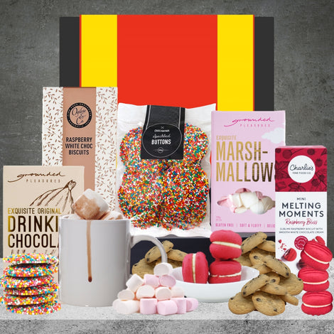 The AFL Hot Chocolate Hamper, a sweet gift for AFL fans