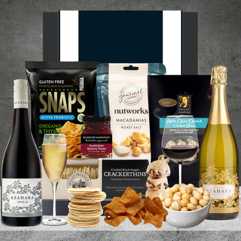 The AFL Wine Combo Hamper available from Hampers Galore Australia