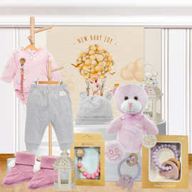 Baby Girl Birthday Hamper featuring thoughtfully selected baby essentials