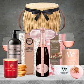 Chandon Rosé Relaxation Hamper Basket