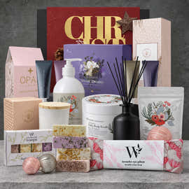 Christmas Glow Unwind Spa Hamper featuring pampering essentials for festive relaxation