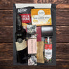 Christmas pudding and wine gift for festive celebrations