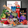 Dino Dinosaur Christmas Kids Hamper from Hampers Galore featuring dinosaur-themed toys and festive treats