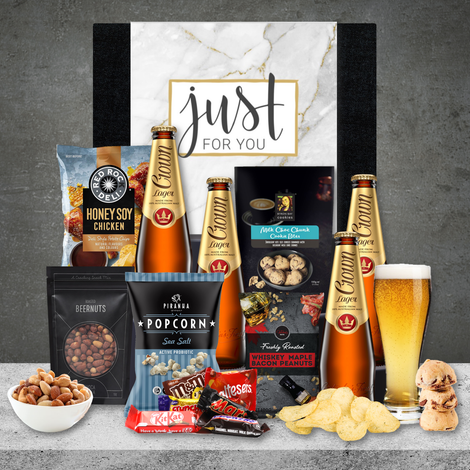 Getting on the Beer Gift Hamper with 4 Crown Lager 330ml