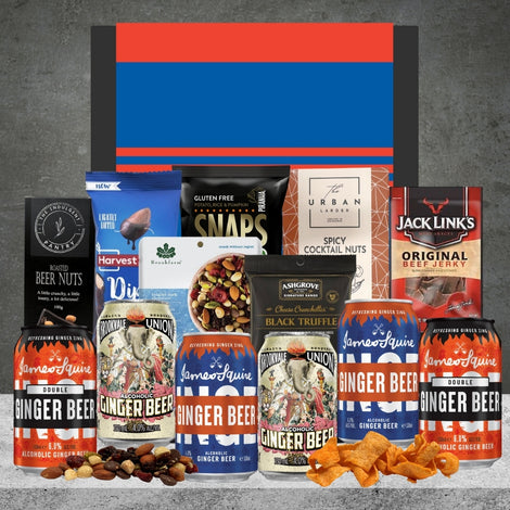 Ginger beer gift hamper for him, ideal for rugby league celebrations