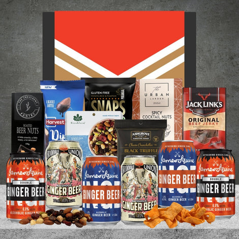 Ginger Beer Variety NRL Hamper contents featuring assorted ginger beers
