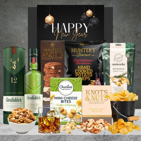 Glenfiddich Whiskey Hamper For New Year from Hampers Galore, a premium whisky gift