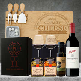 Gourmet Cheeseboard & Wine Corporate Hamper from Hampers Galore, a premium corporate gift