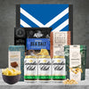 NRL gift hamper featuring Canadian Club whisky and chocolates