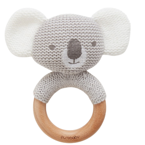 Pure Baby Koala Rattle