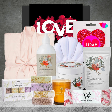 Valentines Home Spa Hamper from Hampers Galore, a thoughtful romantic gift for Valentine's Day