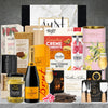 Veuve Champagne Hamper featuring Champagne and chocolates